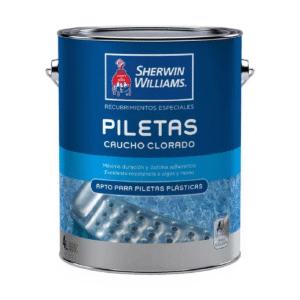 Piscinas Sherwin Caucho Clorado Azul Mediterraneo x 1 L
