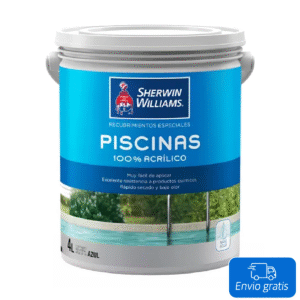 Piscinas Sherwin Acrilico Azul Mediterraneo x 10 L