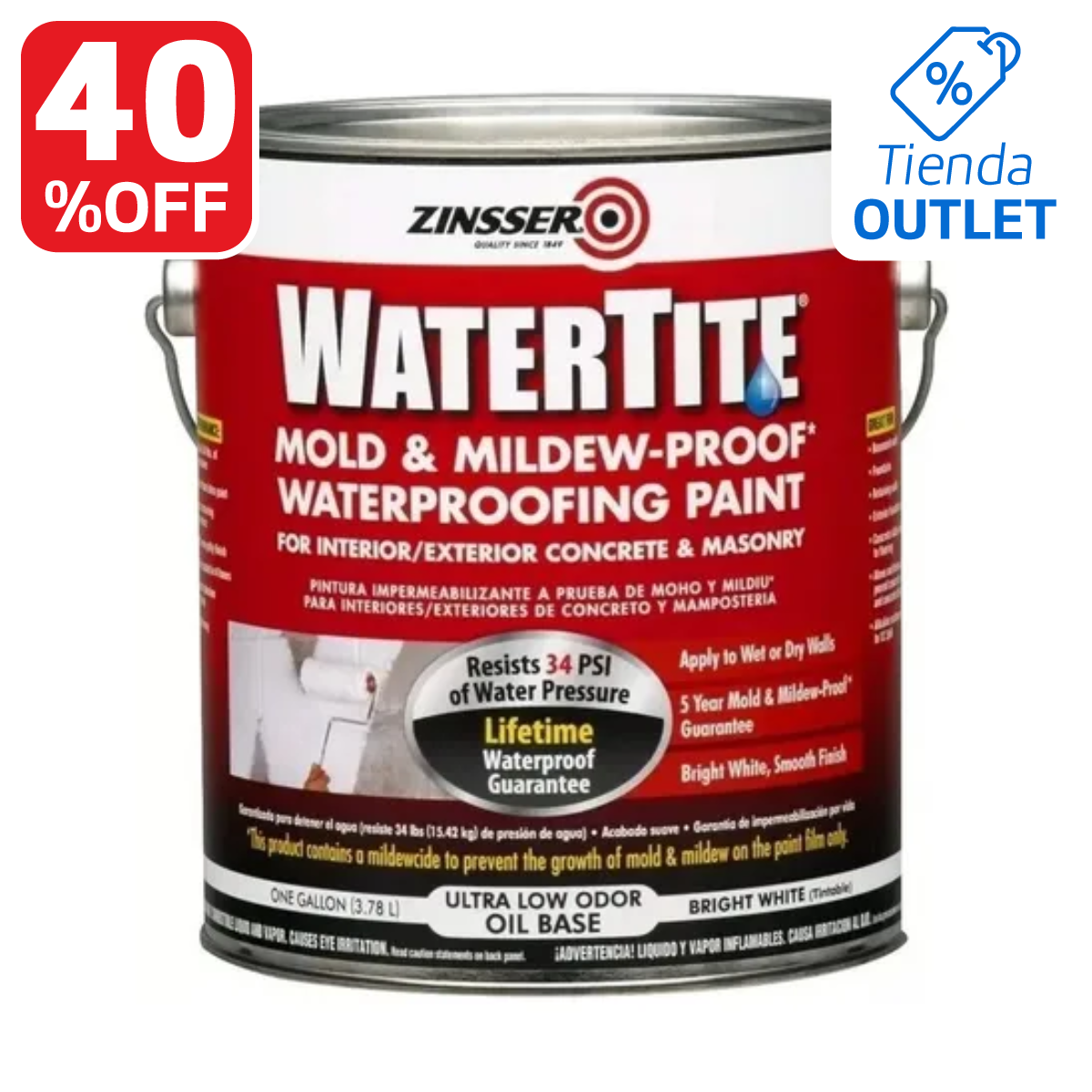 Watertite Pintura Hidrofuga Antihongo 4L